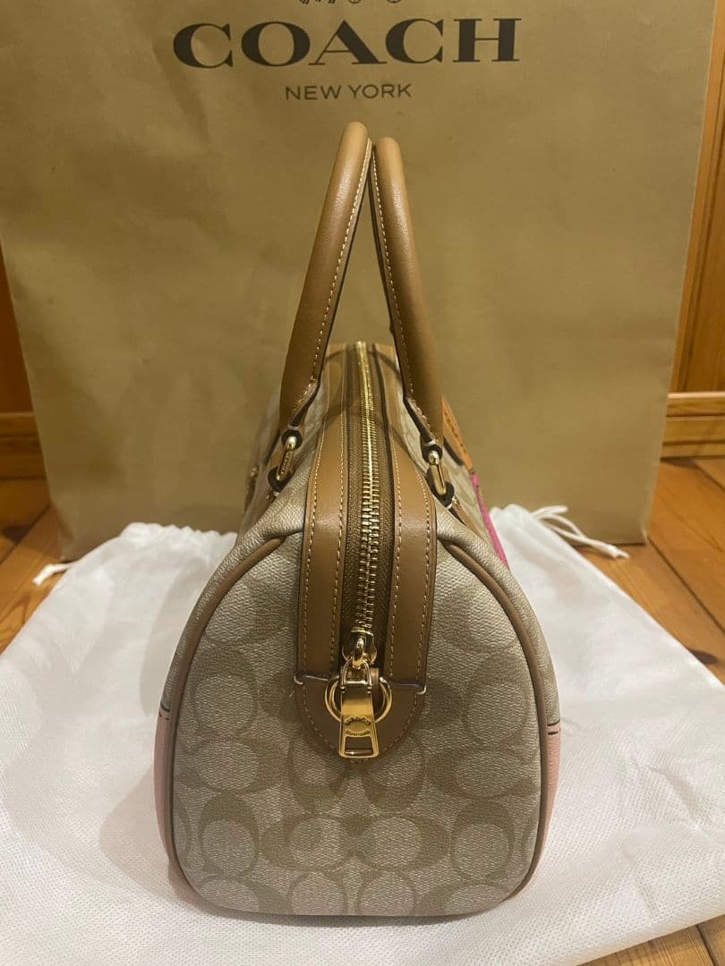 Coachローアン騙し絵シグネチャーロゴ2wayサッチェル