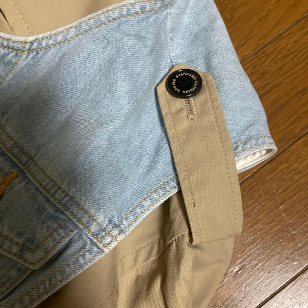 ダブルスタンダードクロージング デニム ドッキング トレンチコート　38 美品