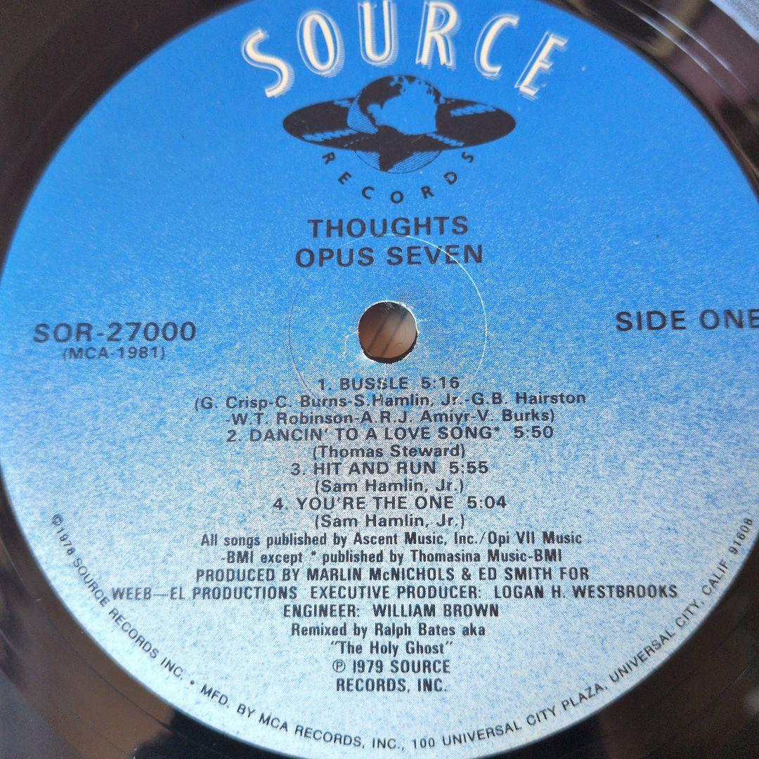 【レコードLP】OPUS 7 THOUGHTS