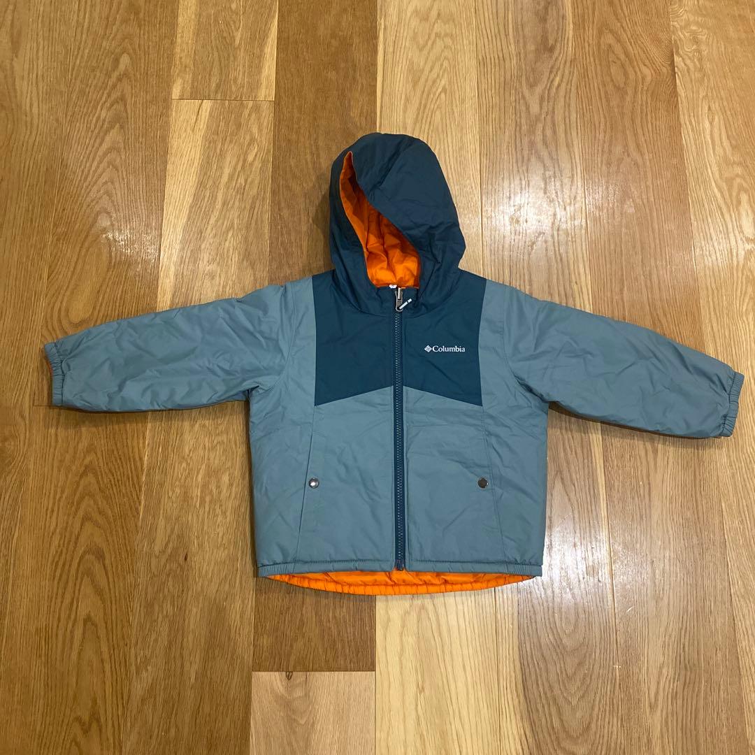 値下げ　Columbia 子ども用スキーウェア グリーン3T(100cm)
