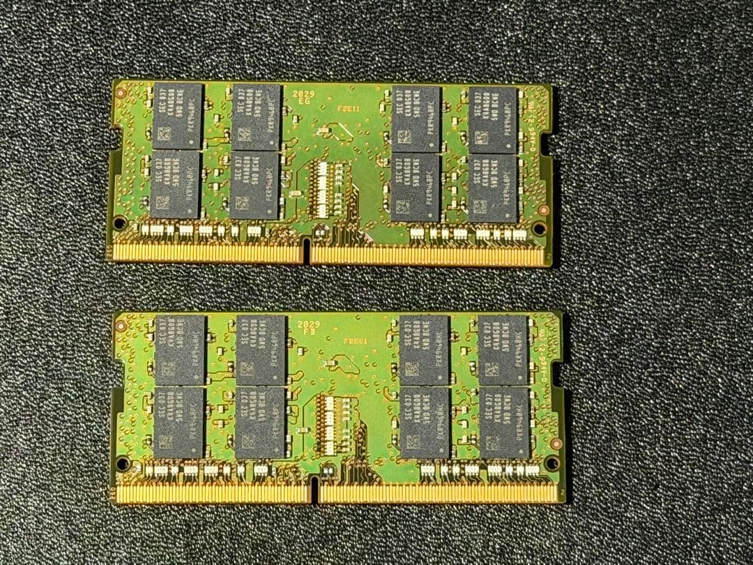Samsung動作確認済32GBDDR4 16GB×2 2枚セット