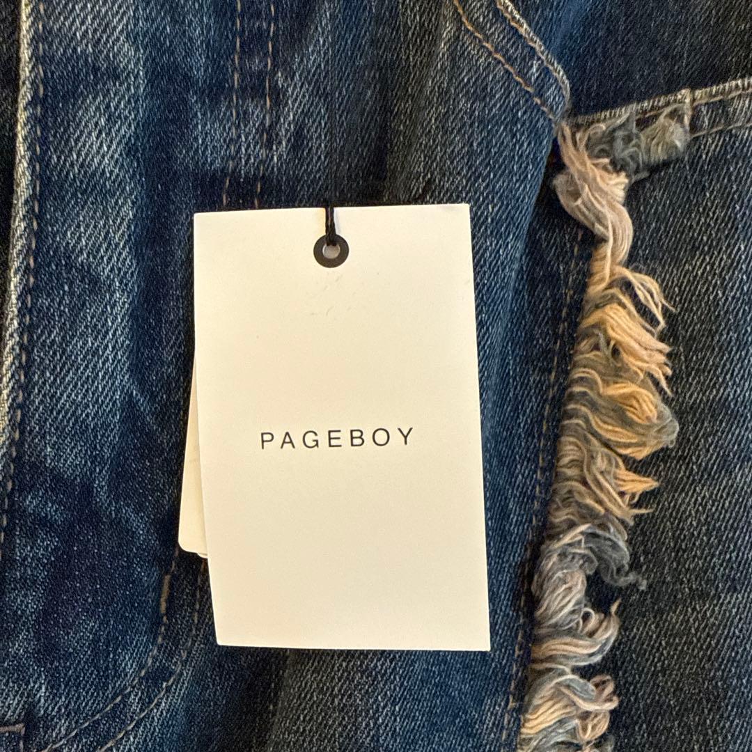 新品未使用PAGEBOY ページボーイ　フリンジワイドデニム　ひねちプロデュース