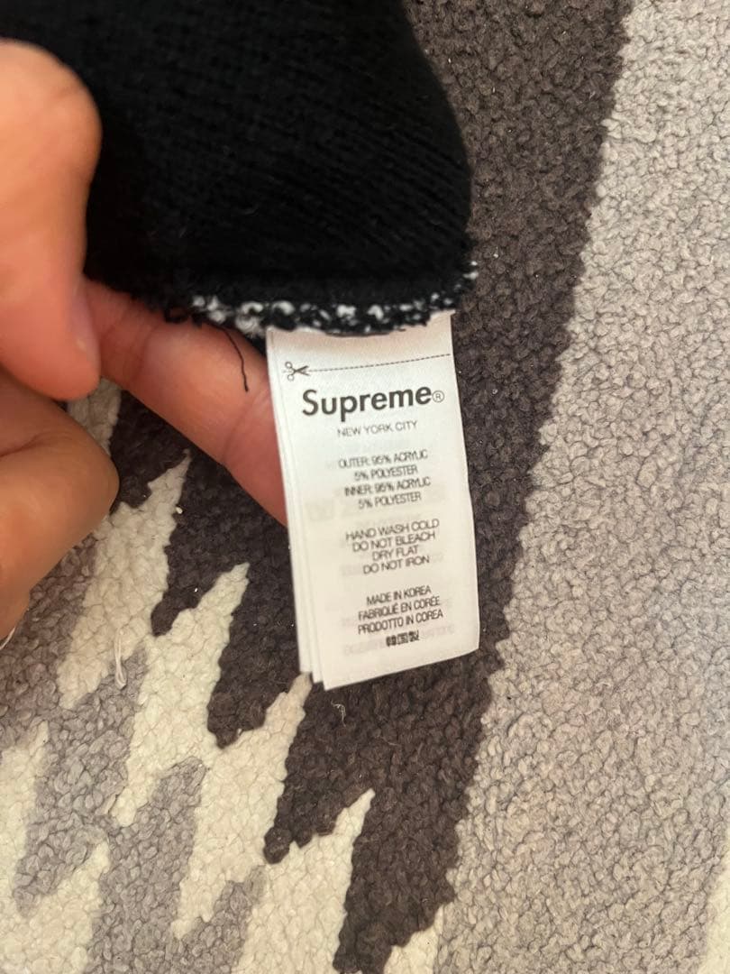 SUPREME×THRASHER ビーニー ブラック