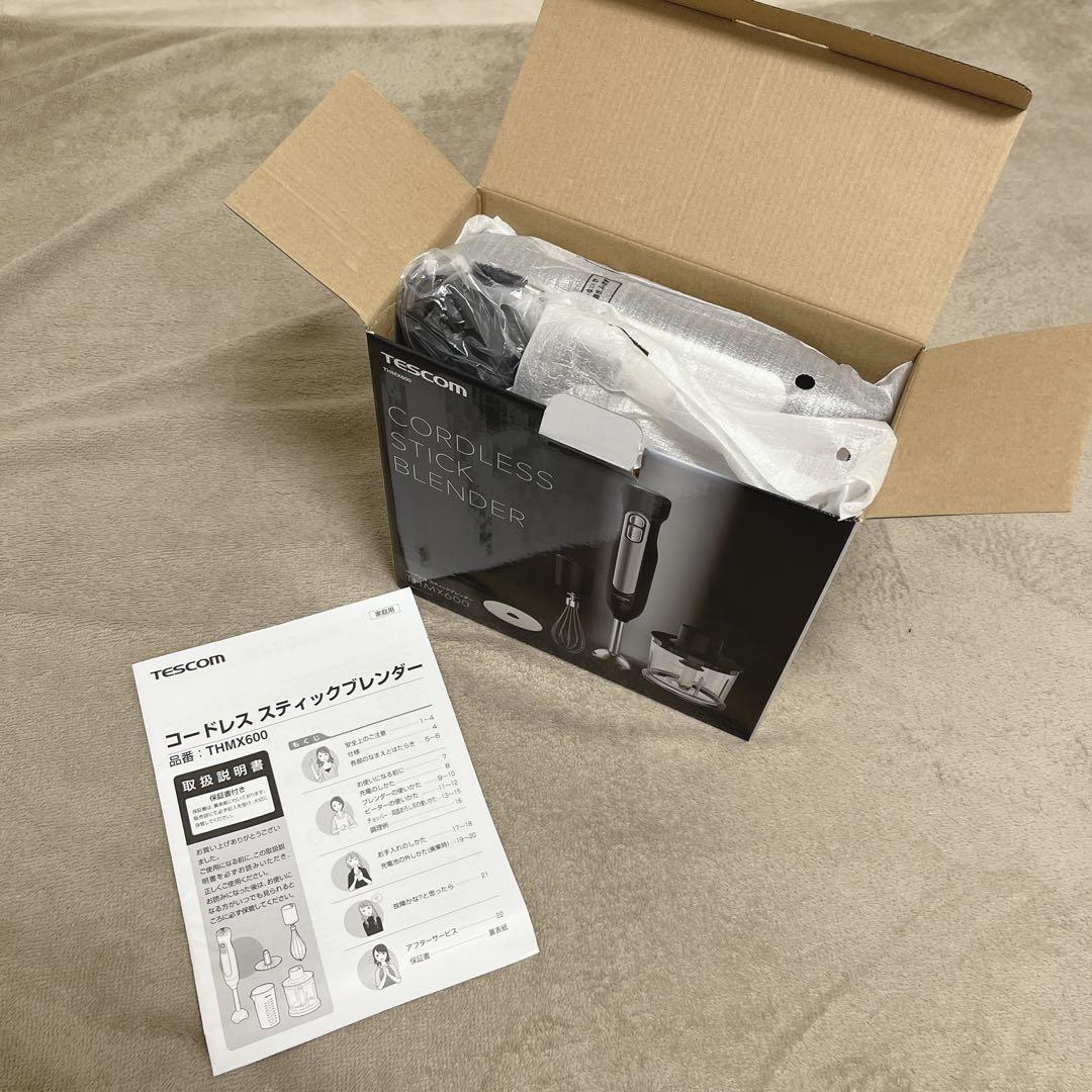 TESCOM コードレススティックブレンダー THMX600