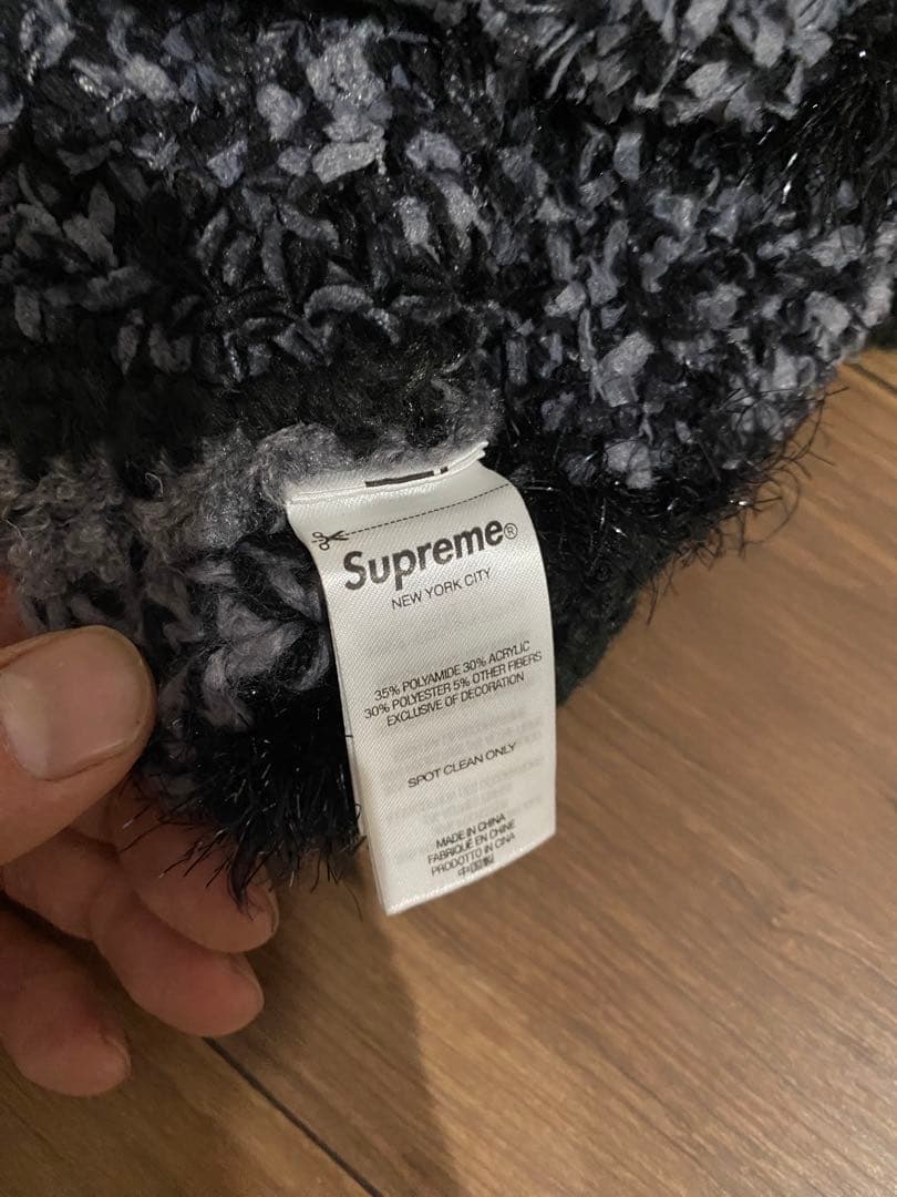 帽子 Supreme Tinsel Stripe Beanie \"Black\"