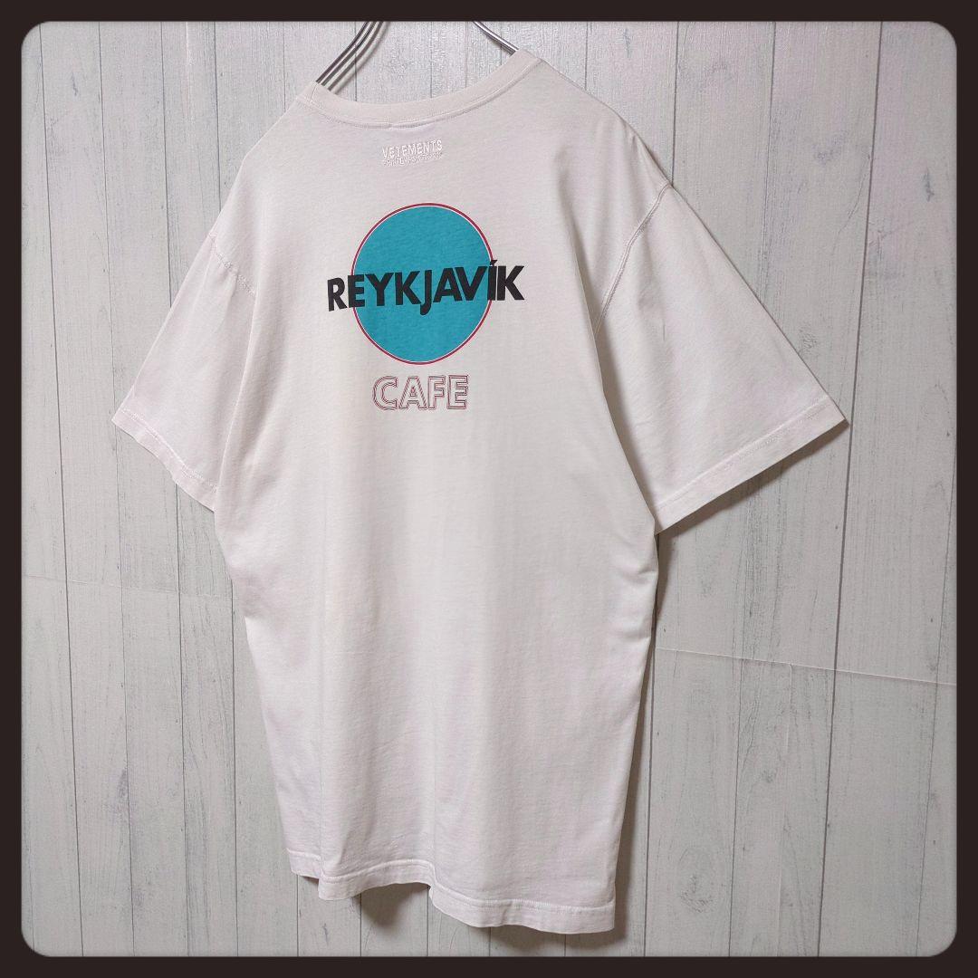 【入手困難】ヴェトモン☆CAFEプリント Tシャツ ラバーロゴ ホワイト