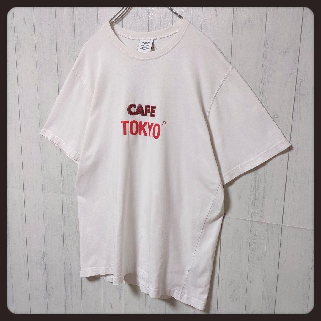 【入手困難】ヴェトモン☆CAFEプリント Tシャツ ラバーロゴ ホワイト
