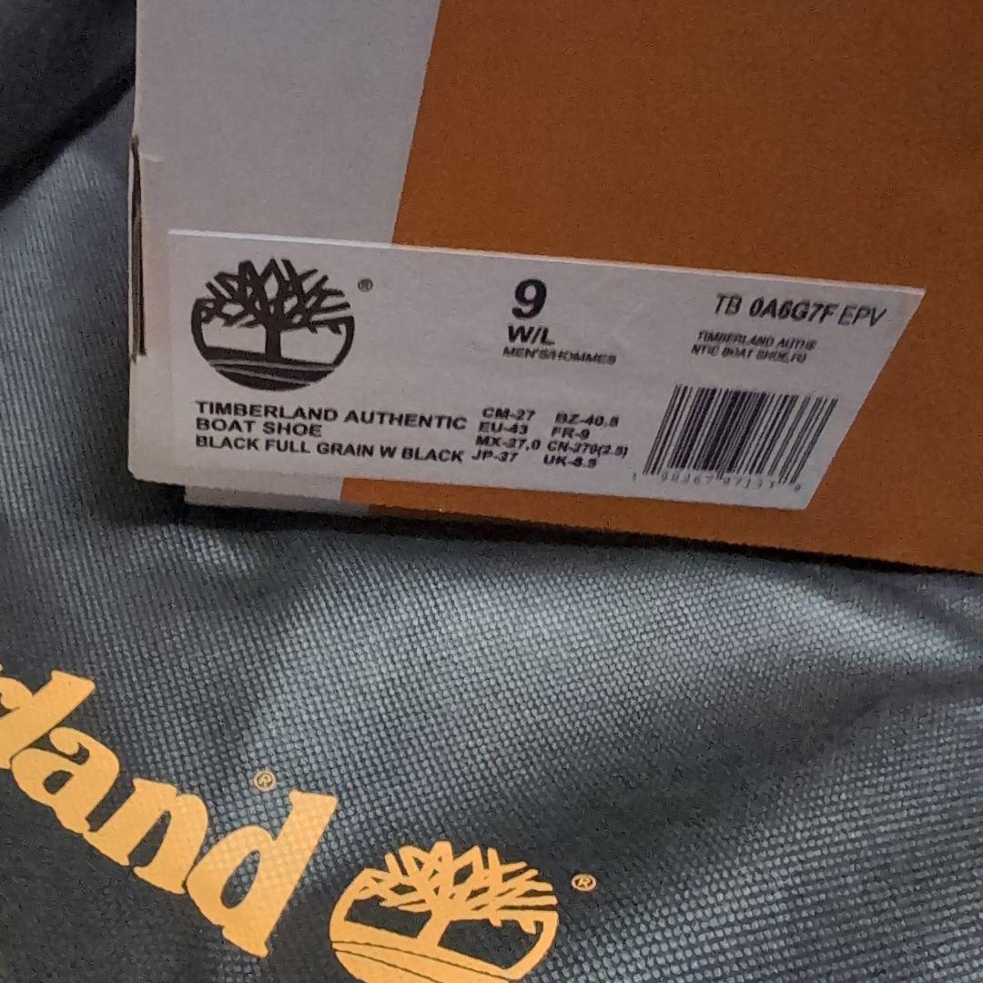 Timberland ブラックデッキシューズ
