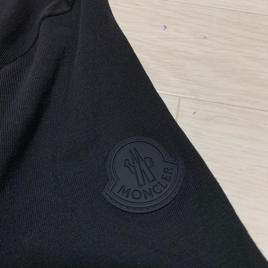 〔美品〕モンクレール　Tシャツ　シリアルワッペン　黒　S 国内正規品 5S5