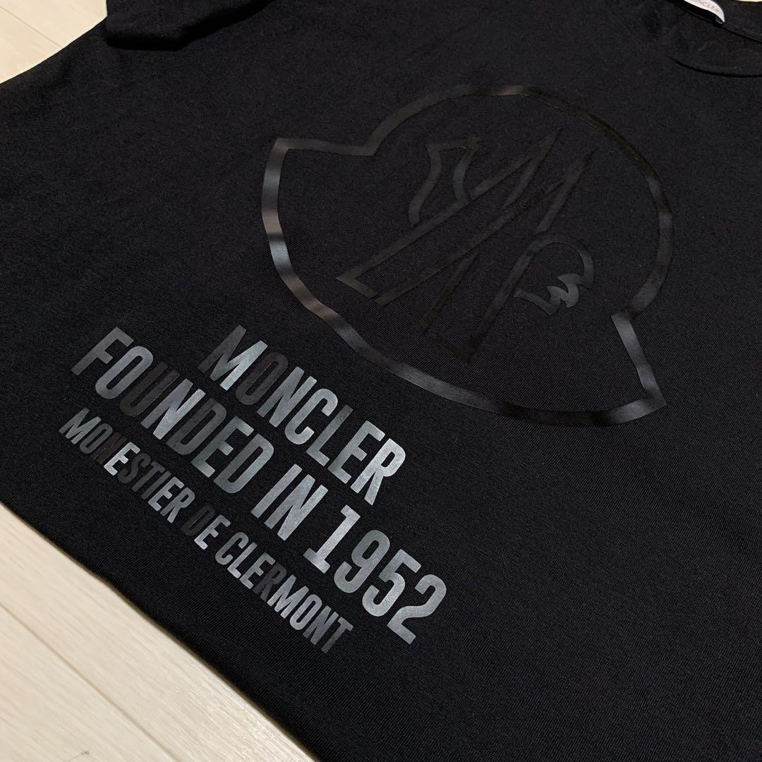 〔美品〕モンクレール　Tシャツ　シリアルワッペン　黒　S 国内正規品 5S5
