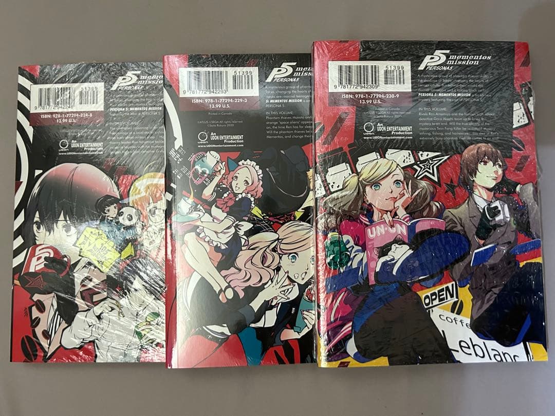 ペルソナ5 メメントスミッション 英語版 全3冊 限定ミニポスター付き