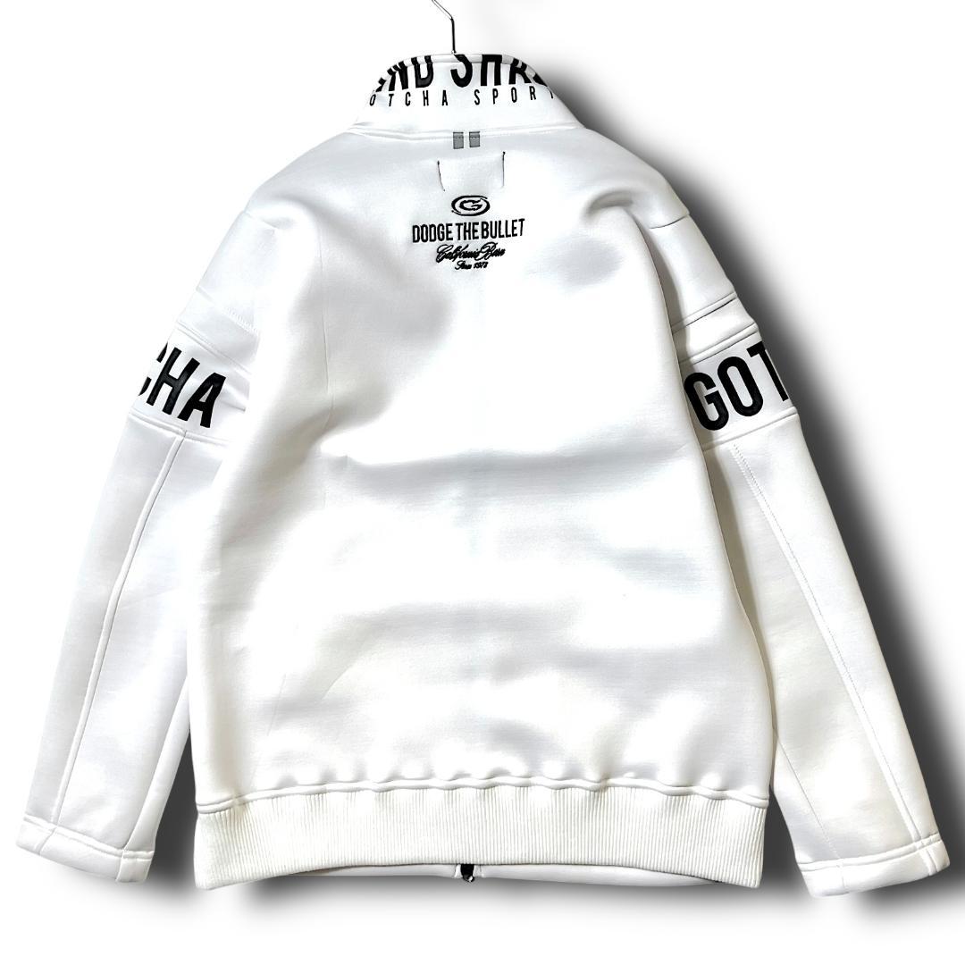 新品 XXL ガッチャゴルフ 厚手ダンボールニットブルゾン 定13,189円 白