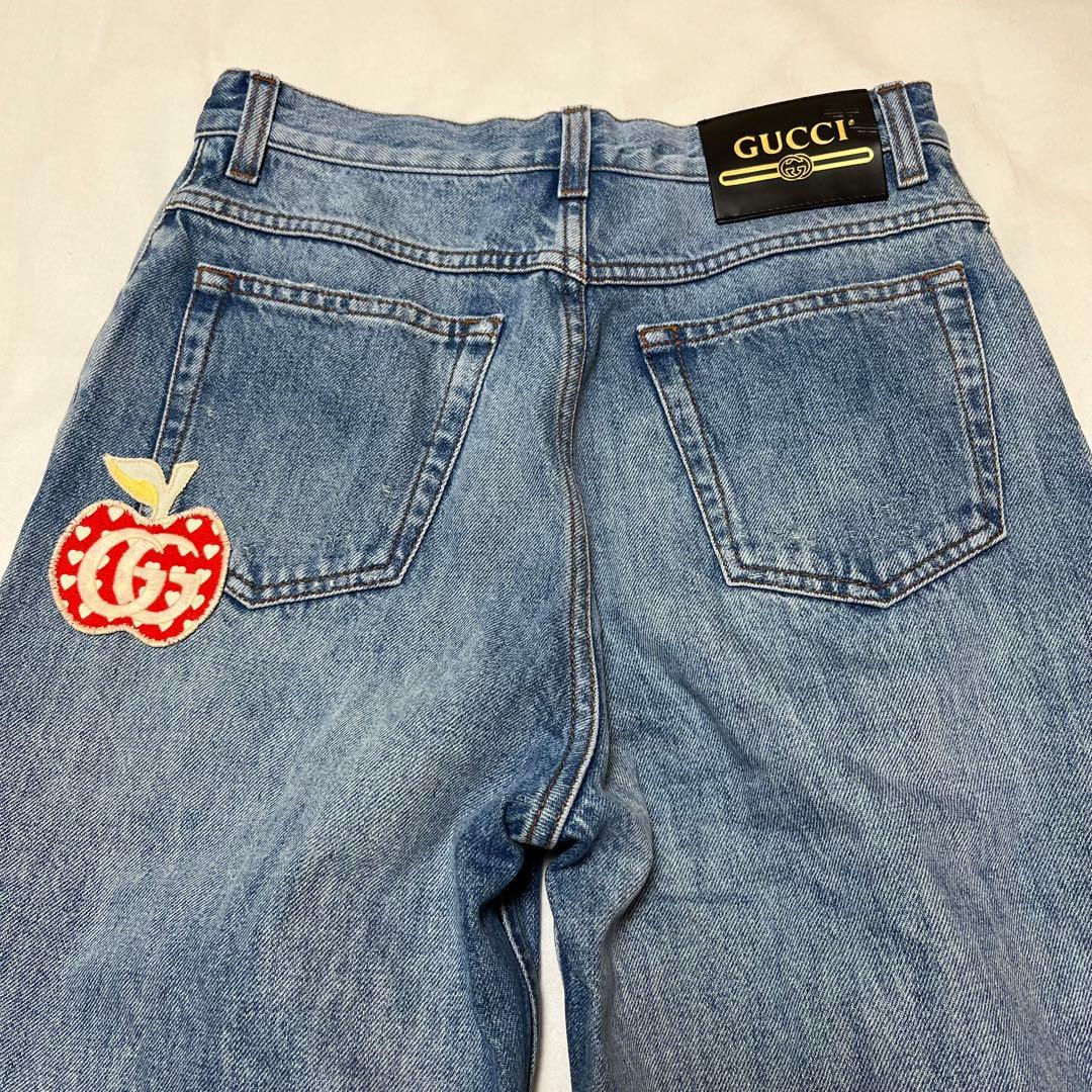 グッチ 美品リンゴGGロゴ デニム