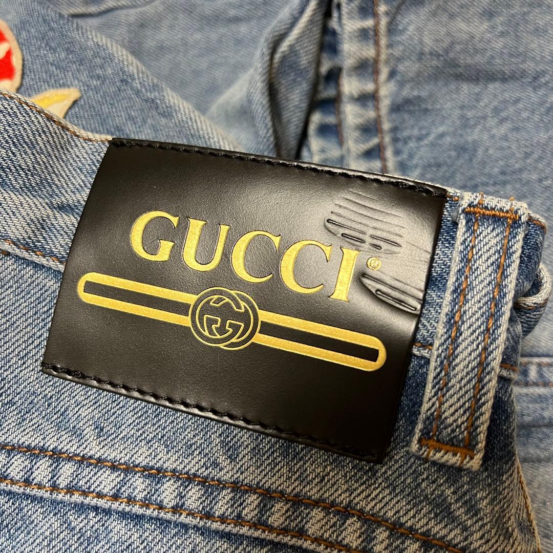 グッチ 美品リンゴGGロゴ デニム