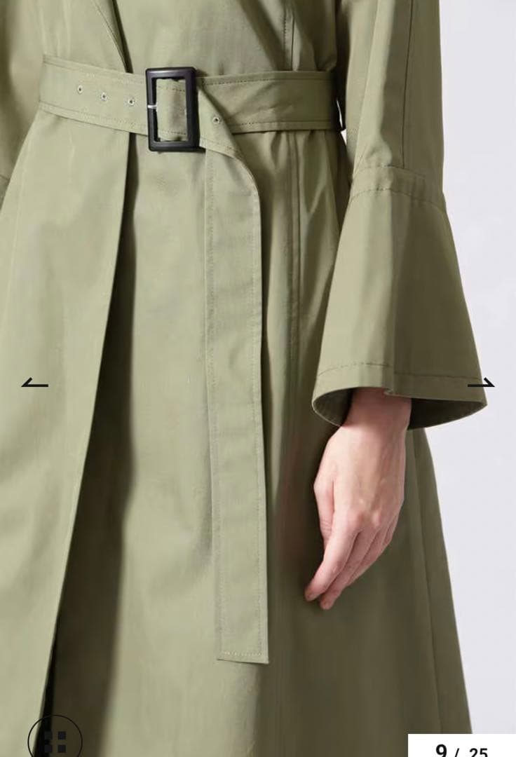 【極美品】定価8.36万 ADORE アドーア　トレンチコート　オリーブ色