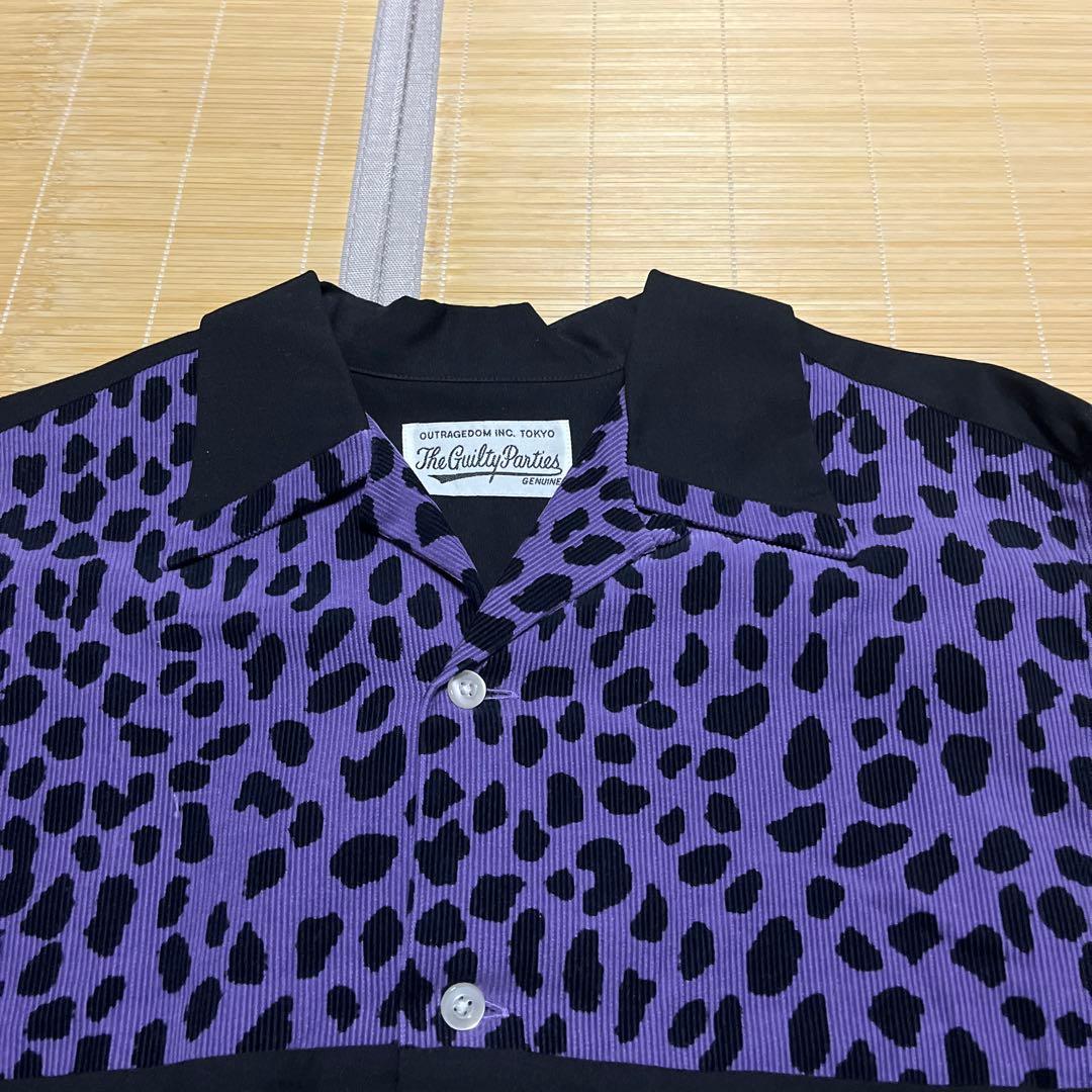 WACKO MARIA TWO-TONE 50's SHIRT レオパード　s