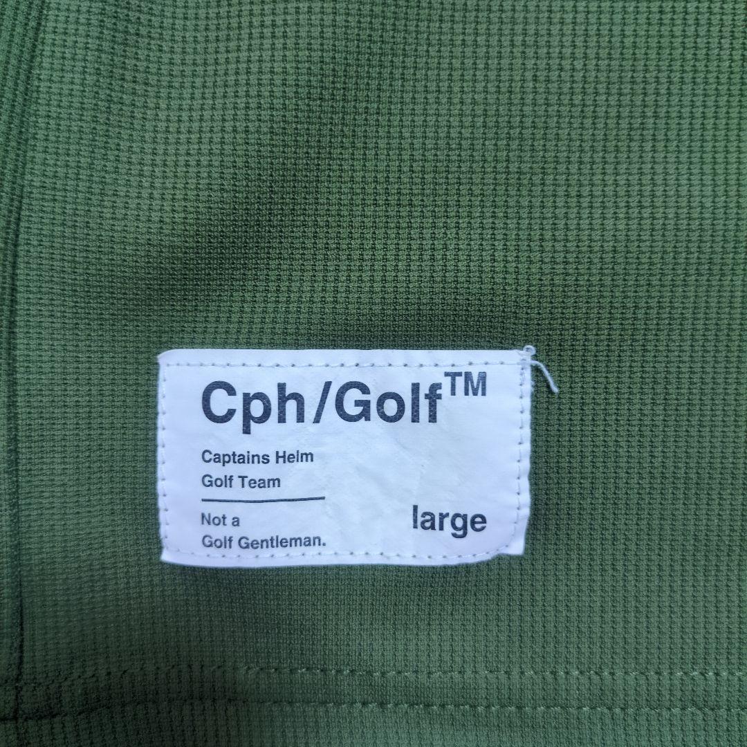 Cph/Golf™ オリーブグリーン モックネックシャツ L