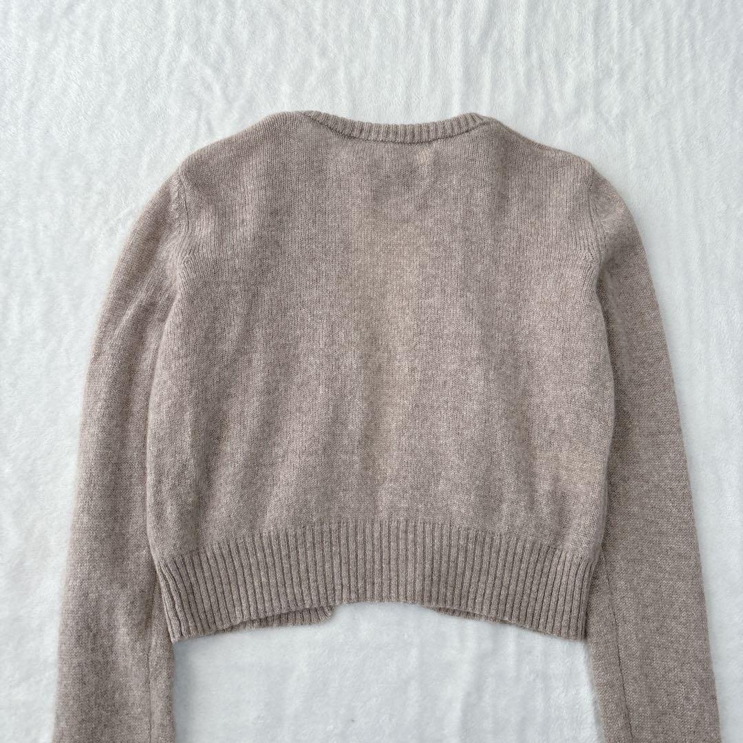 【美品】マルニ　MARNI カーディガン　リボン　カシミヤ100% ブラウン