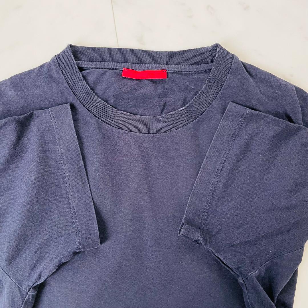 プラダ 半袖Tシャツ ネイビー ブランドロゴ