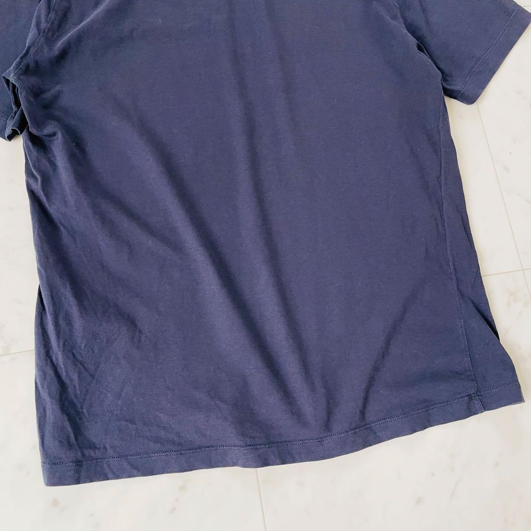 プラダ 半袖Tシャツ ネイビー ブランドロゴ