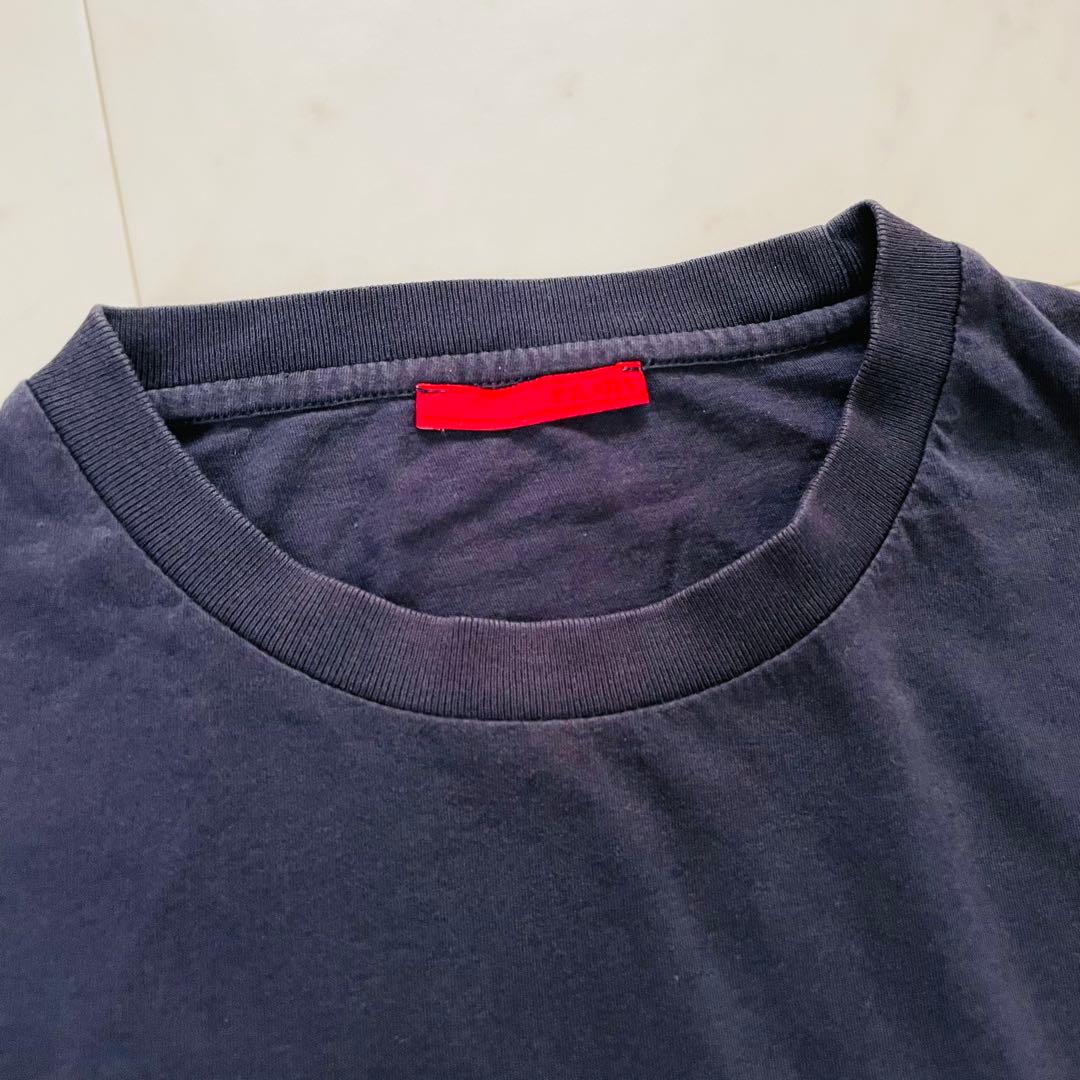 プラダ 半袖Tシャツ ネイビー ブランドロゴ