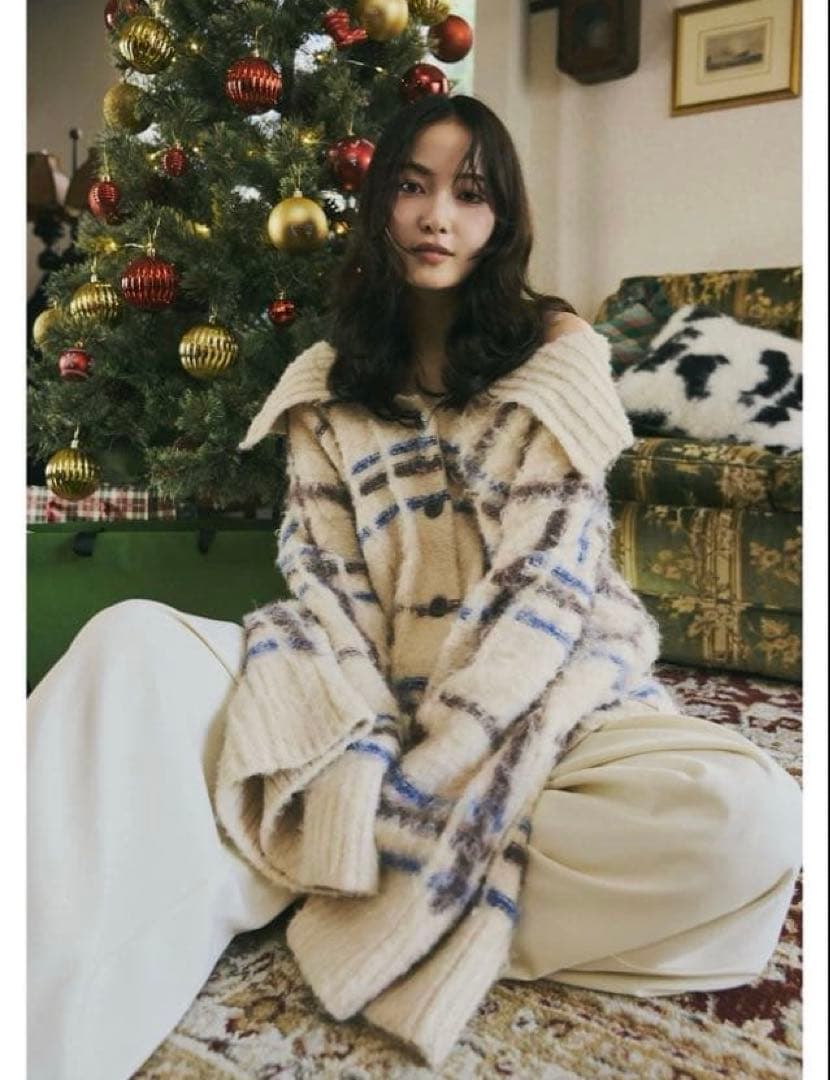 最終値下げ Andequal checked pattern knit