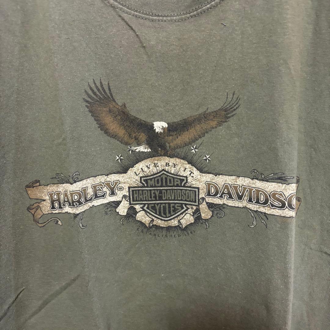 ぴHARLEY DAVIDSON タンクトップ XL カーキ USA製