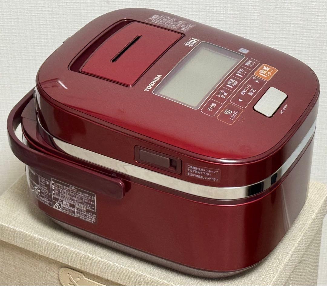 TOSHIBA 真空圧力IH炊飯器 RC-10VFP 赤（中古）