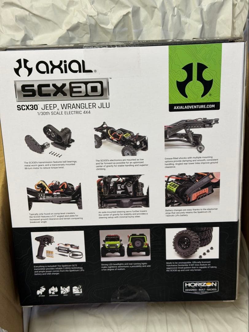 アキシャル1/30 SCX30 JEEP WRANGLER 4WD RTR