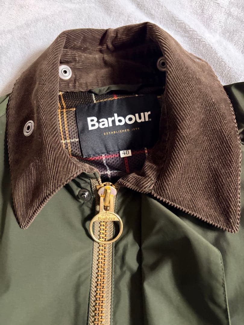「美品」barbour トランスポート 40 ノンワックス