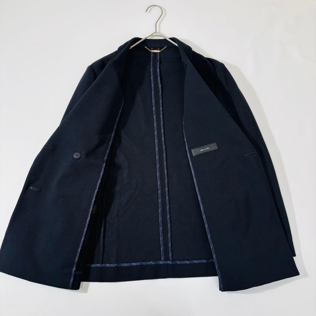 未使用級✨ アルアバイル レノクロスダブルコンパクトジャケット ネイビー