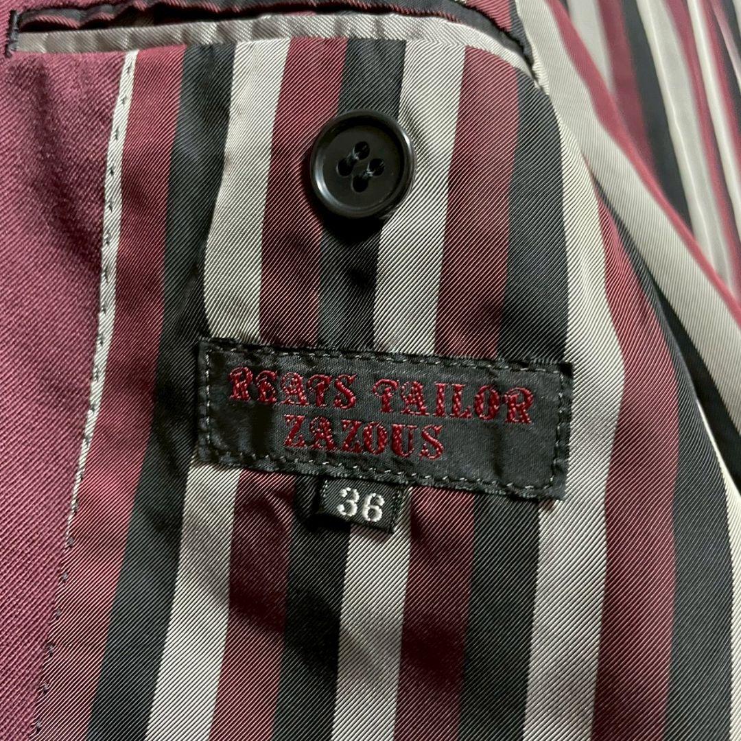 REATS TAILOR ZAZOUS　スーツ　セットアップ　ワインレッド　36