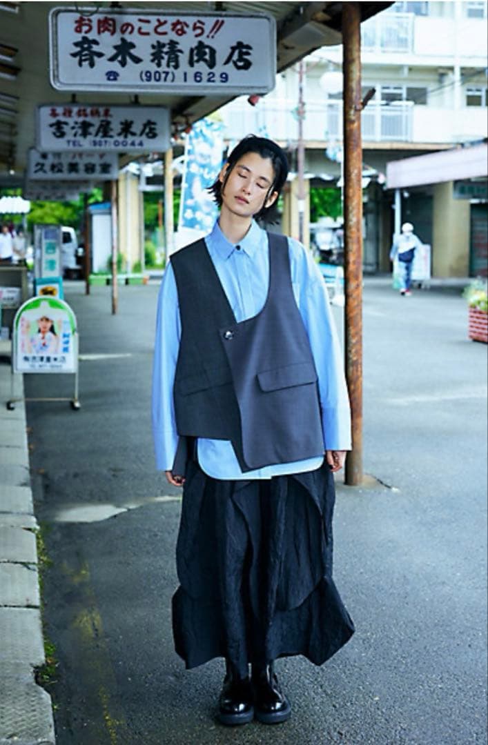 新品【ENFOLD】CURVE-PARTS SKIRT ロングスカート