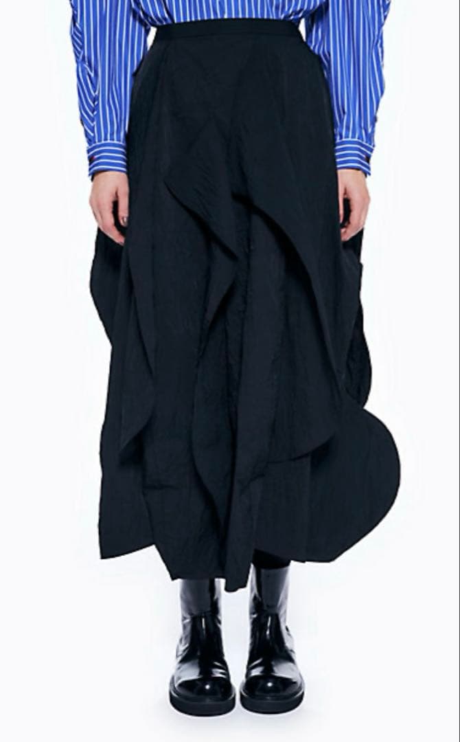 新品【ENFOLD】CURVE-PARTS SKIRT ロングスカート
