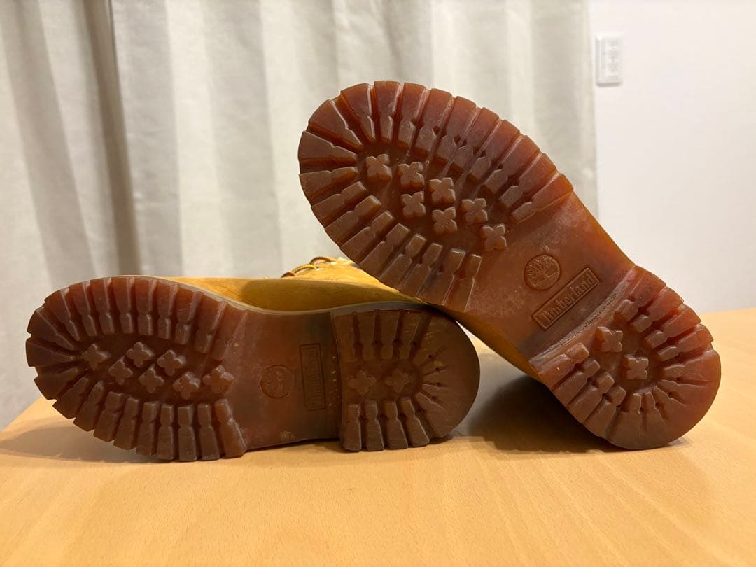 【美品】Timberland ティンバーランド 本革イエローブーツ 22.5cm
