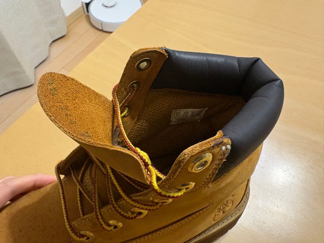 【美品】Timberland ティンバーランド 本革イエローブーツ 22.5cm