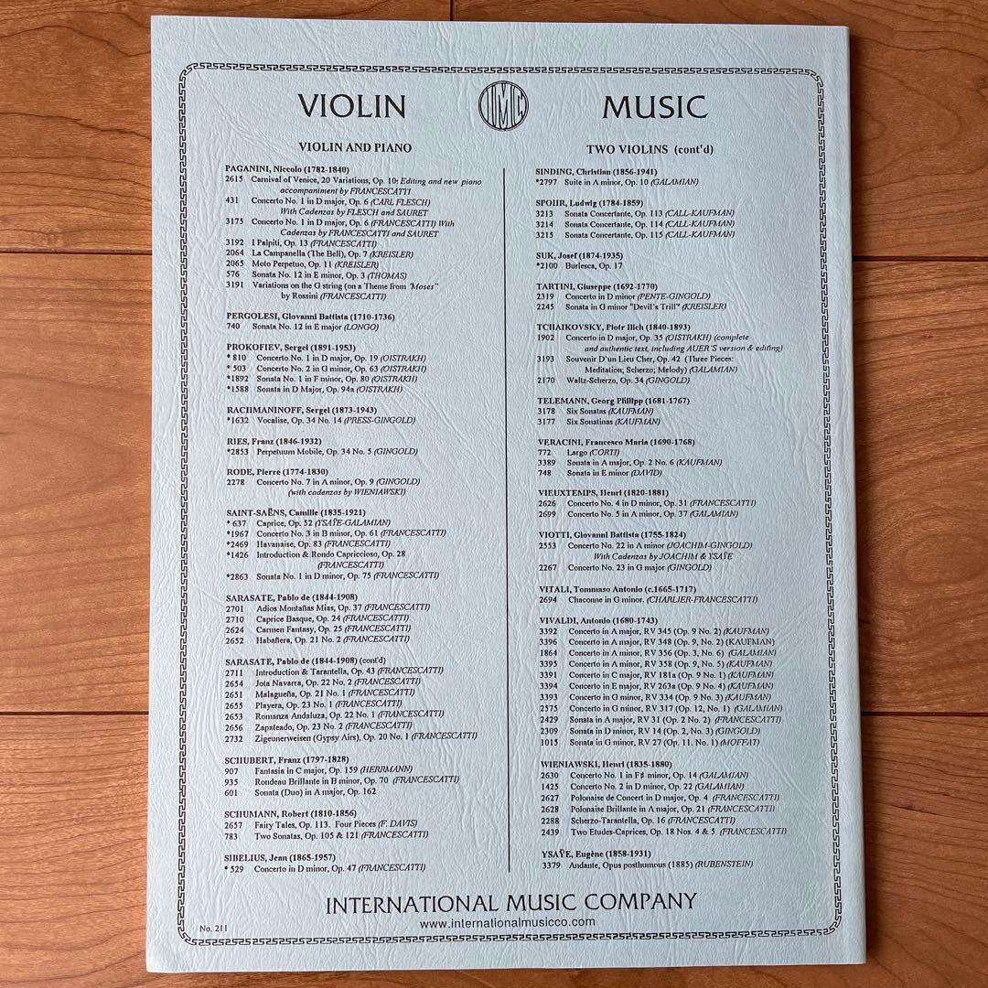 Kreutzer 42 Studies for Violin クロイツェル