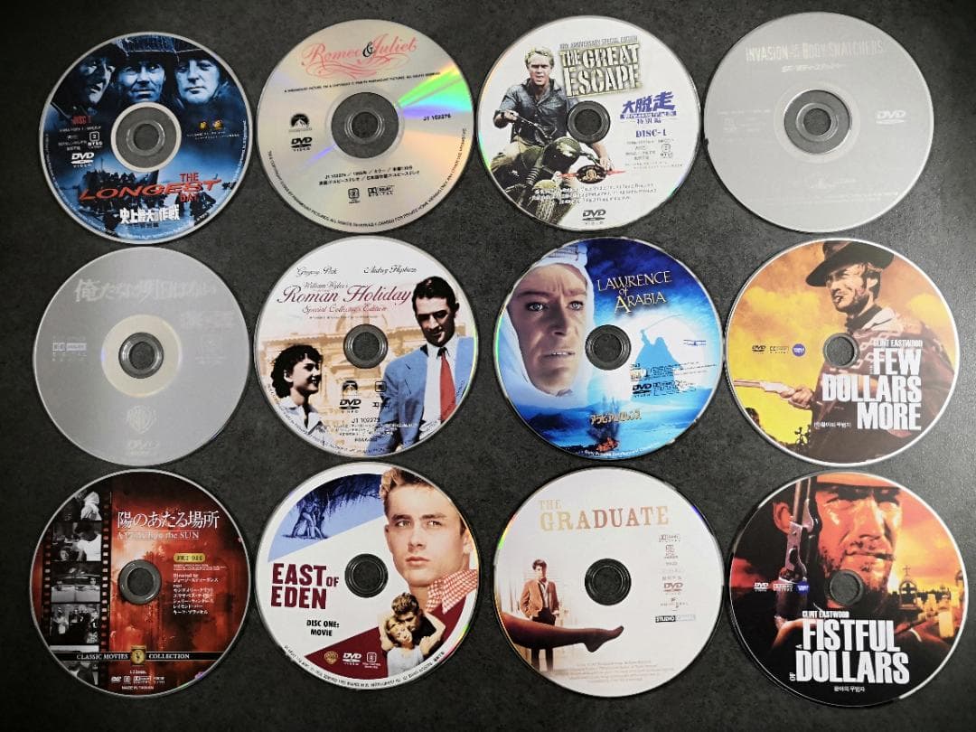 多様な洋画ジャンルの DVDコレクション 全102枚