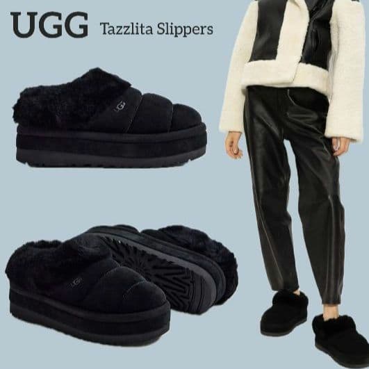 UGG アグ　Tazzlita　タズリータ ブラック 23cm 厚底ブーツ 黒