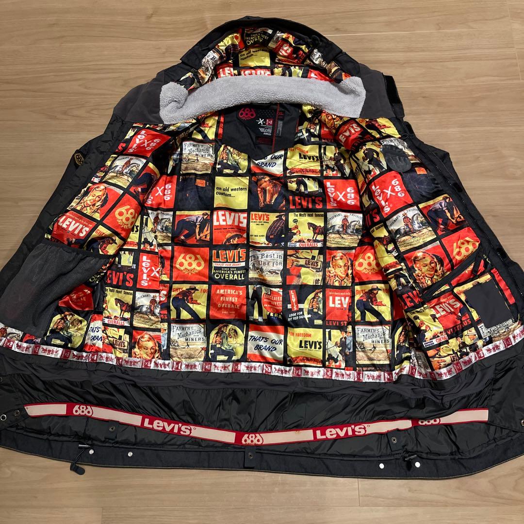 【激レア】LEVI'S 686 RECCO デニム スノーボードジャケット XL