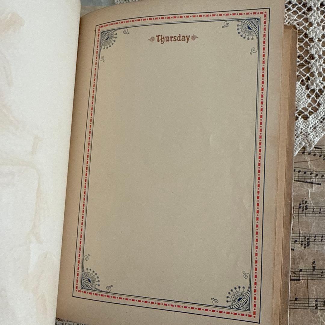 難有1894年アンティーク美しい挿絵の絵本　洋書ジャンクジャーナル古書クロモス