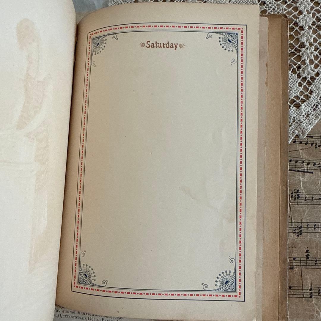 難有1894年アンティーク美しい挿絵の絵本　洋書ジャンクジャーナル古書クロモス