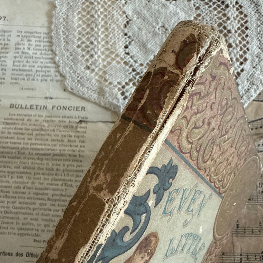 難有1894年アンティーク美しい挿絵の絵本　洋書ジャンクジャーナル古書クロモス