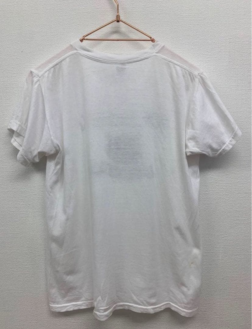 60's 旧タグRUSSELL 染み込みプリント　カレッジT サイズM