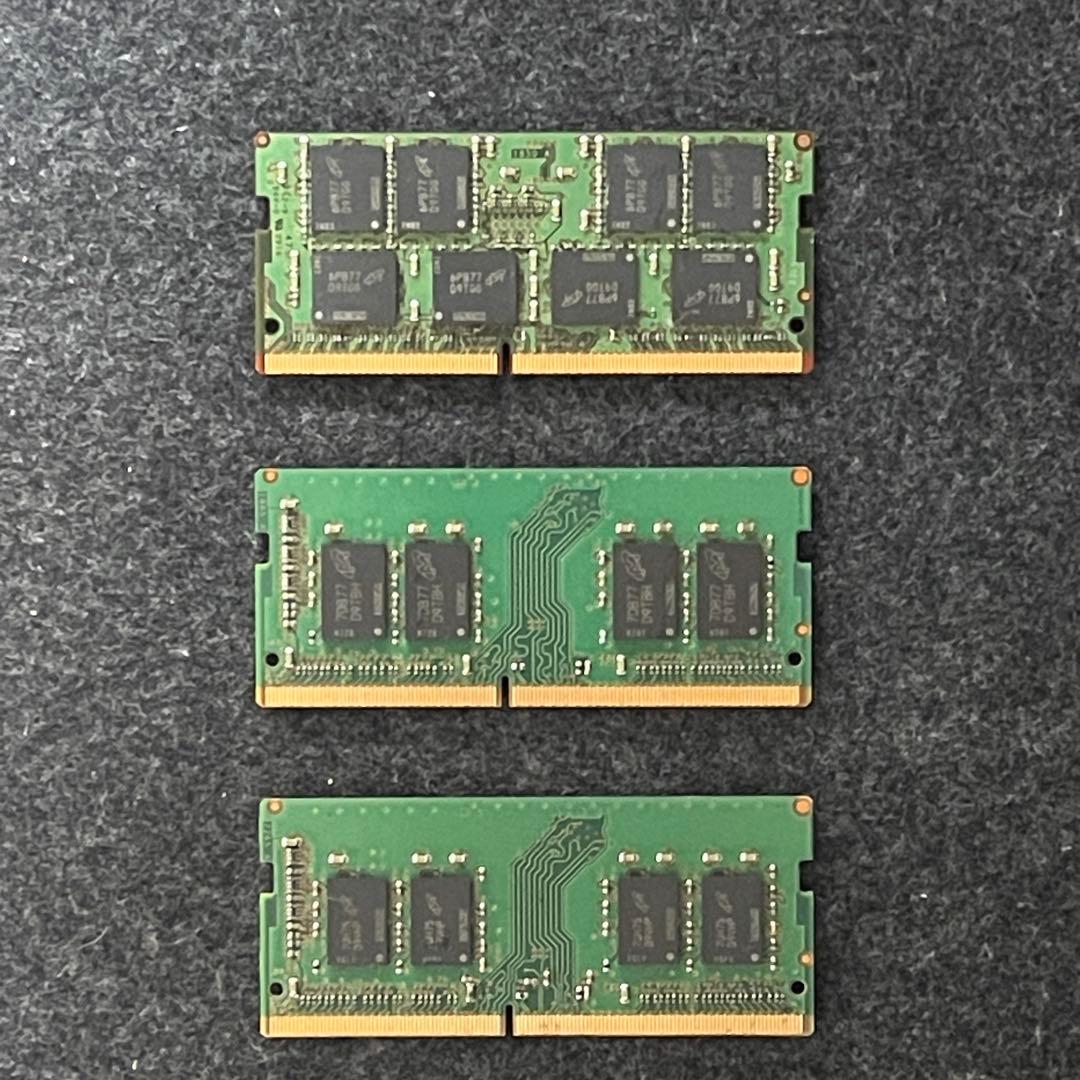 3 x MICRON M4G16G46D4 DDR4 メモリ 8GB