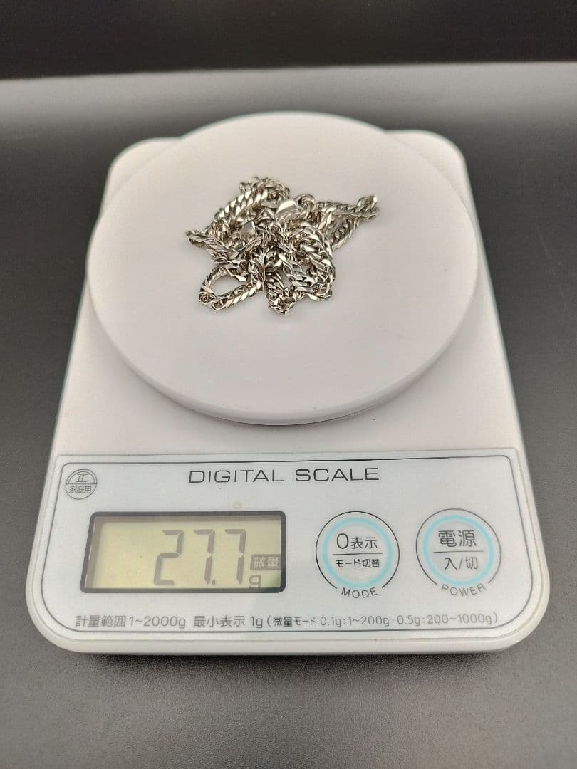 喜平ネックレスチェーン silver925 シルバー925 6面ダブル