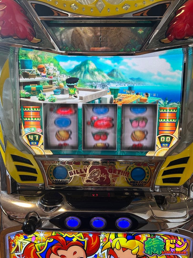 パチスロ実機　緑ドン　viva情熱南米編