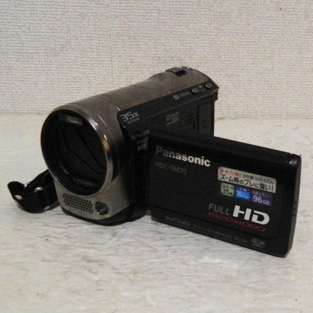 動作品 Panasonic HDC-TM70 FHD 96GB 35倍iAズーム