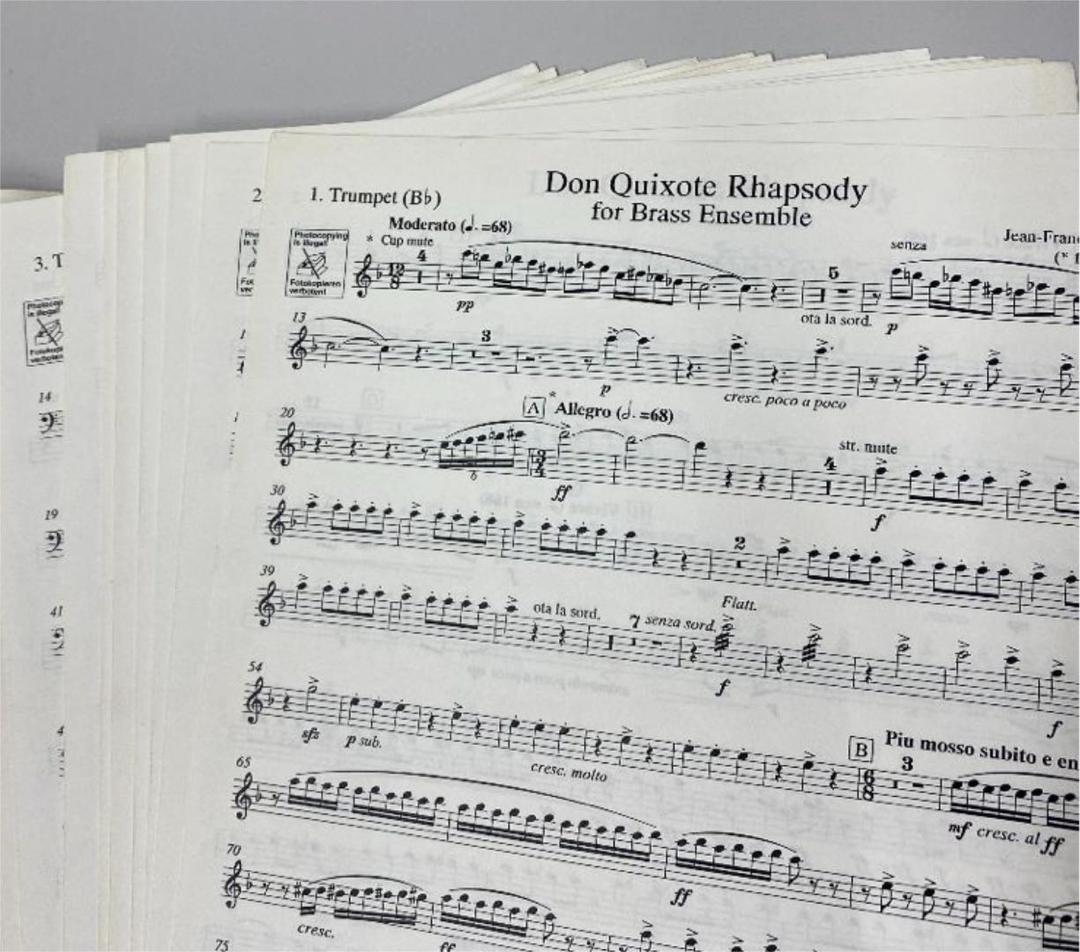 楽譜 Don Quixote Rhapsody 金管10重奏+打楽器