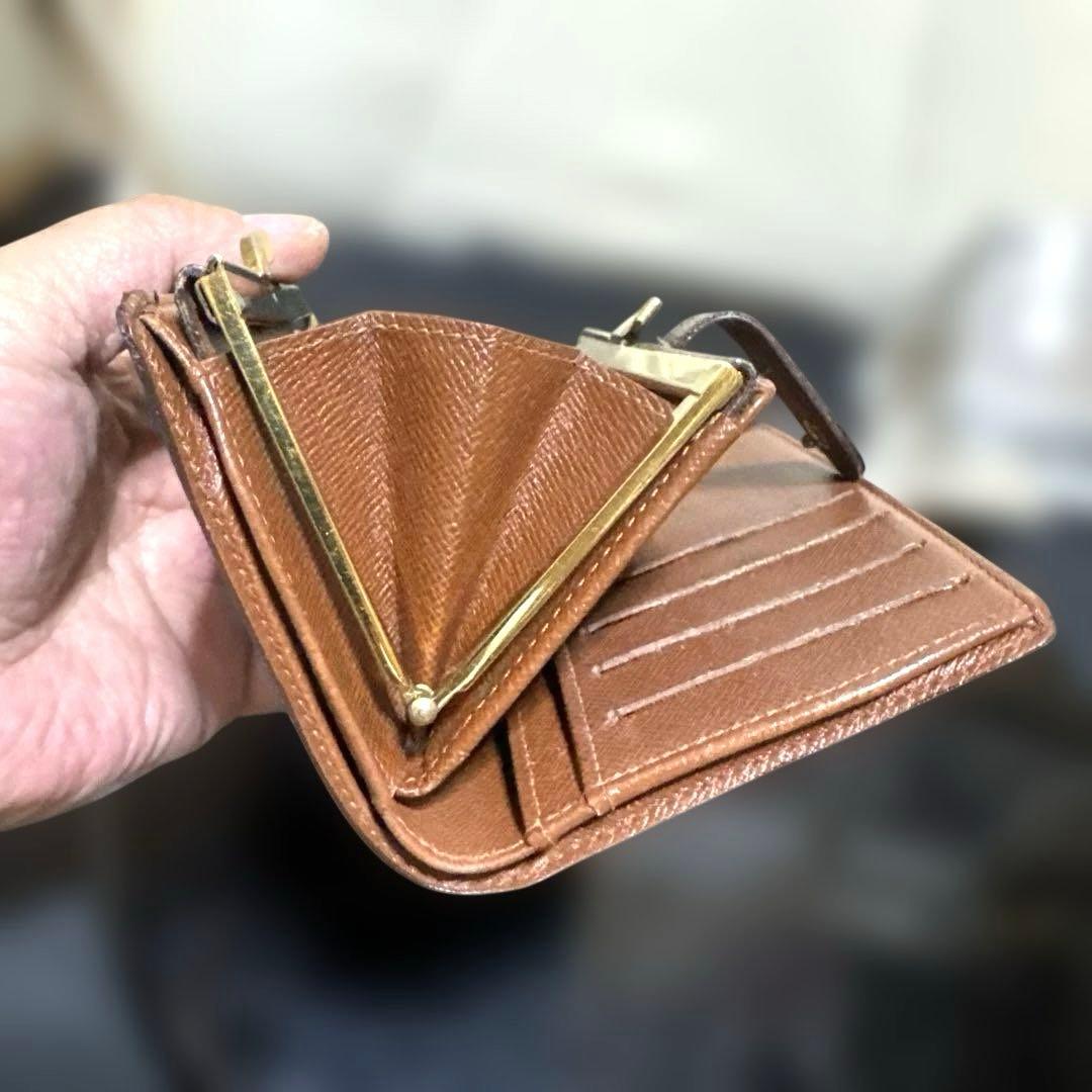 ⑤☆在庫SALE/良品 ♪モノグラム がま口 財布